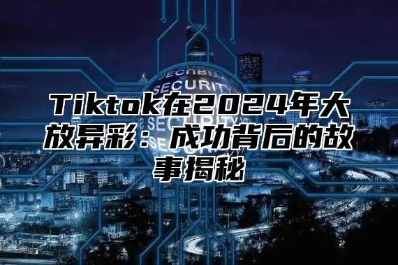Tiktok在2025年大放异彩：成功背后的故事揭秘
