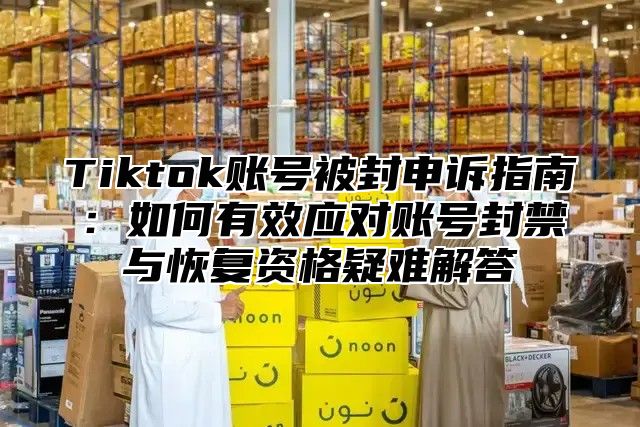 Tiktok账号被封申诉指南：如何有效应对账号封禁与恢复资格疑难解答