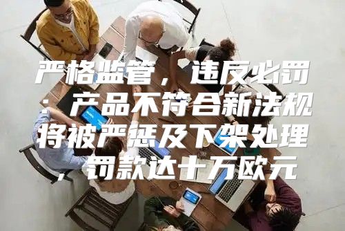 严格监管，违反必罚：产品不符合新法规将被严惩及下架处理，罚款达十万欧元