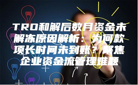 TRO和解后数月资金未解冻原因解析：为何款项长时间未到账？聚焦企业资金流管理难题