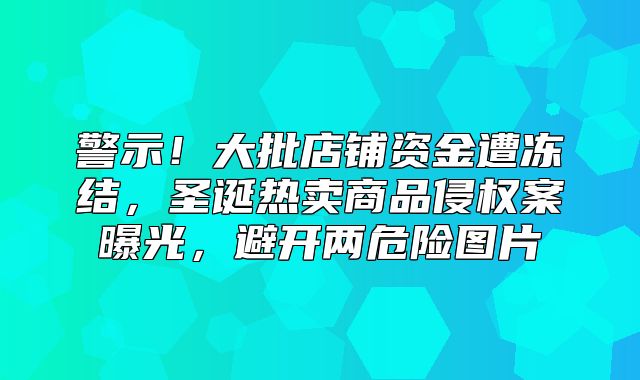 警示！大批店铺资金遭冻结，圣诞热卖商品侵权案曝光，避开两危险图片