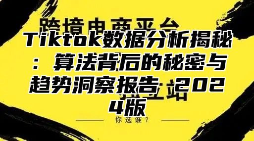 Tiktok数据分析揭秘：算法背后的秘密与趋势洞察报告 2025版