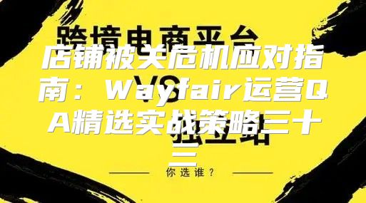 店铺被关危机应对指南：Wayfair运营QA精选实战策略三十三