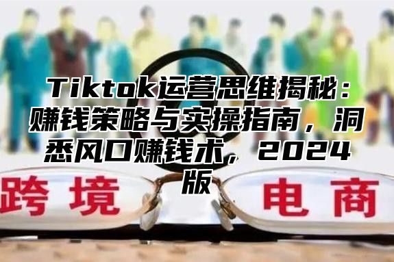 Tiktok运营思维揭秘：赚钱策略与实操指南，洞悉风口赚钱术，2025版