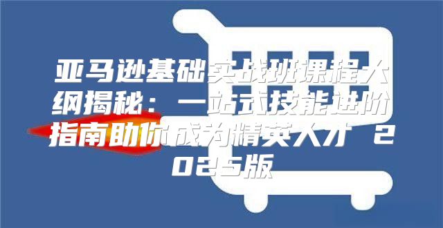 亚马逊基础实战班课程大纲揭秘：一站式技能进阶指南助你成为精英人才 2025版