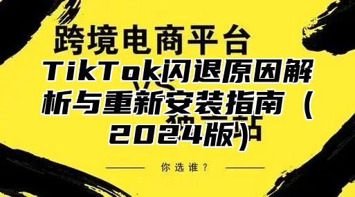 TikTok闪退原因解析与重新安装指南2025版