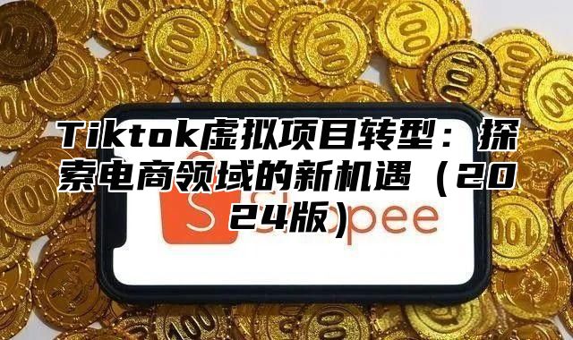 Tiktok虚拟项目转型：探索电商领域的新机遇2025版