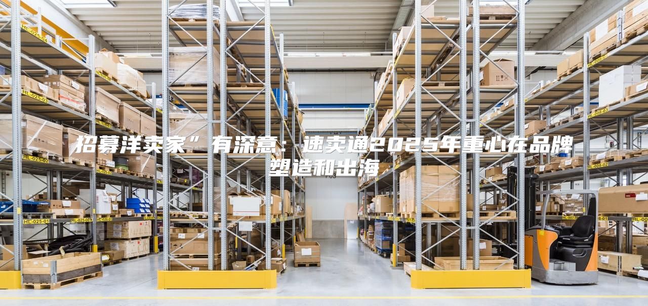 招募洋卖家”有深意：速卖通2025年重心在品牌塑造和出海
