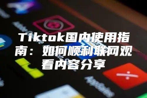 Tiktok国内使用指南：如何顺利联网观看内容分享