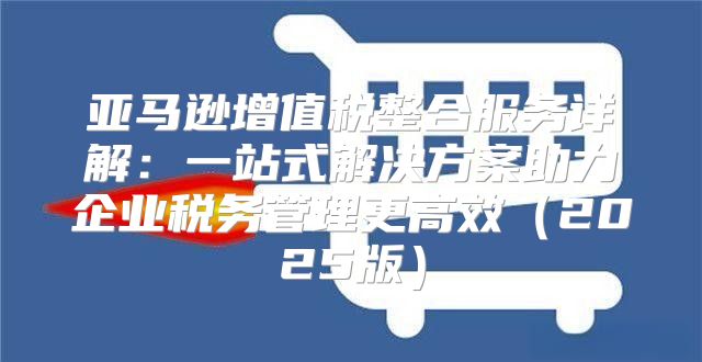 亚马逊增值税整合服务详解：一站式解决方案助力企业税务管理更高效2025版
