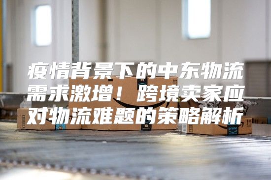 疫情背景下的中东物流需求激增！跨境卖家应对物流难题的策略解析