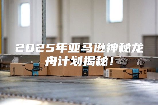2025年亚马逊神秘龙舟计划揭秘！
