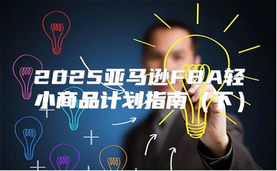 2025亚马逊FBA轻小商品计划指南下