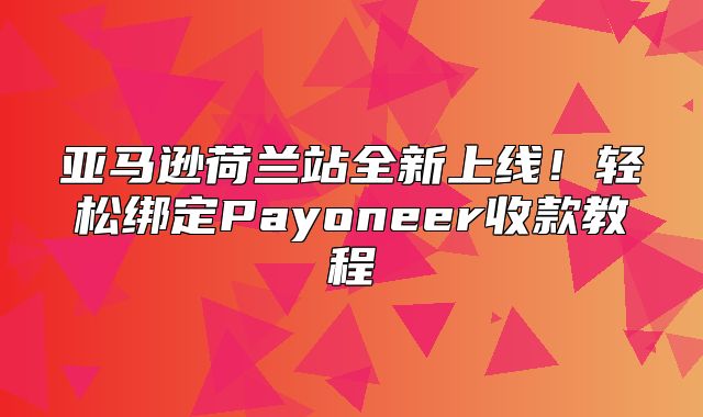 亚马逊荷兰站全新上线！轻松绑定Payoneer收款教程