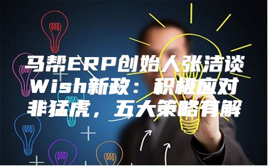 马帮ERP创始人张洁谈Wish新政：积极应对非猛虎，五大策略有解