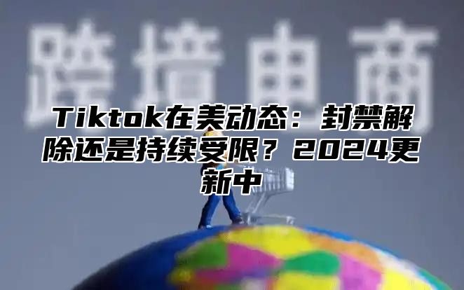 Tiktok在美动态：封禁解除还是持续受限？2025更新中