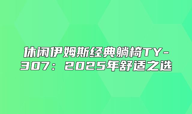 休闲伊姆斯经典躺椅TY-307：2025年舒适之选