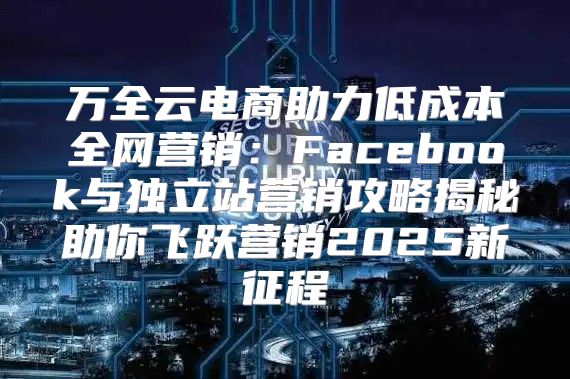 万全云电商助力低成本全网营销：Facebook与独立站营销攻略揭秘助你飞跃营销2025新征程