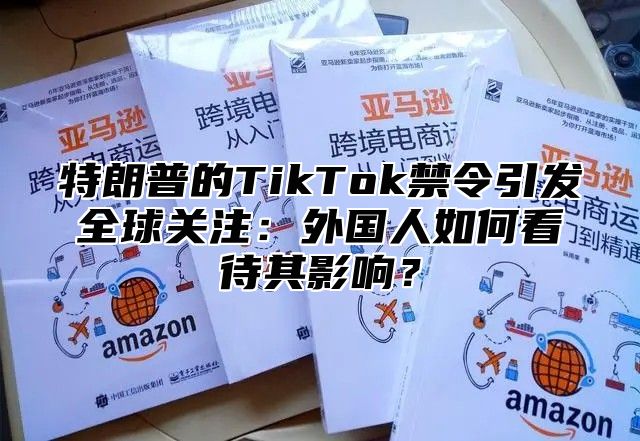 特朗普的TikTok禁令引发全球关注：外国人如何看待其影响？