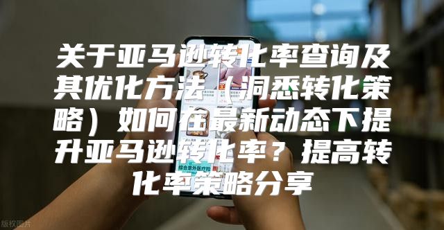 关于亚马逊转化率查询及其优化方法洞悉转化策略如何在最新动态下提升亚马逊转化率？提高转化率策略分享