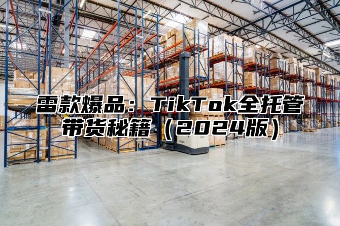 雷款爆品：TikTok全托管带货秘籍2025版