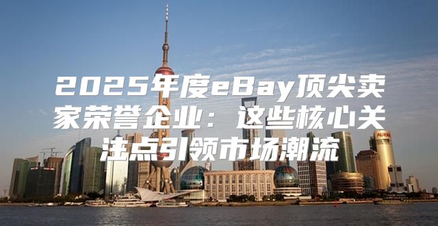 2025年度eBay顶尖卖家荣誉企业：这些核心关注点引领市场潮流
