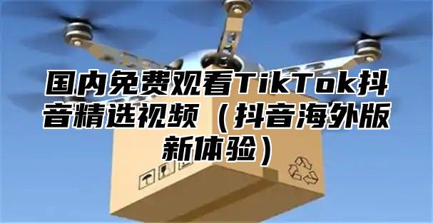国内免费观看TikTok抖音精选视频抖音海外版新体验