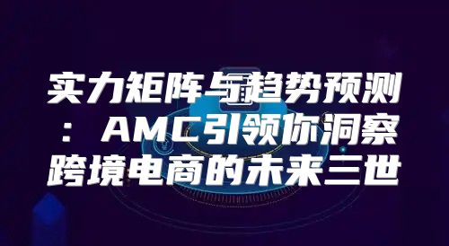 实力矩阵与趋势预测：AMC引领你洞察跨境电商的未来三世