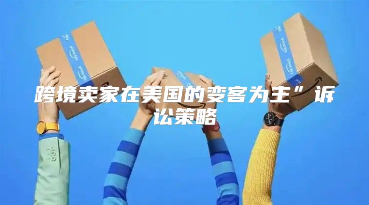 跨境卖家在美国的变客为主”诉讼策略
