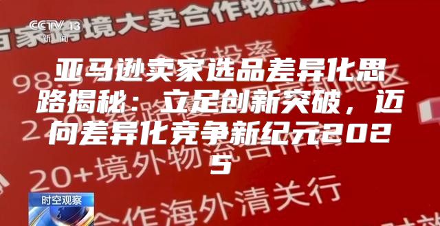 亚马逊卖家选品差异化思路揭秘：立足创新突破，迈向差异化竞争新纪元2025