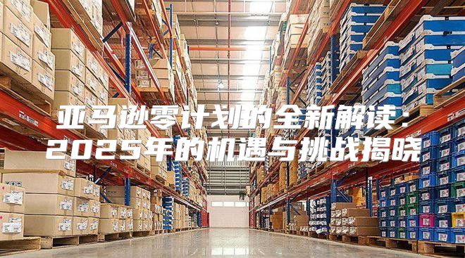 亚马逊零计划的全新解读：2025年的机遇与挑战揭晓