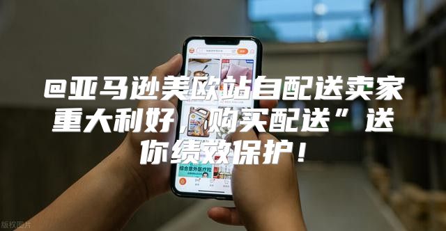 @亚马逊美欧站自配送卖家重大利好，购买配送”送你绩效保护！