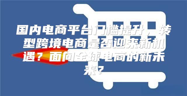 国内电商平台门槛提升，转型跨境电商是否迎来新机遇？面向全球电商的新未来？