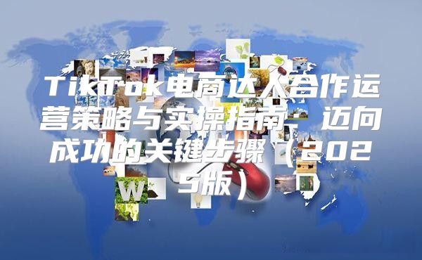 TikTok电商达人合作运营策略与实操指南：迈向成功的关键步骤2025版