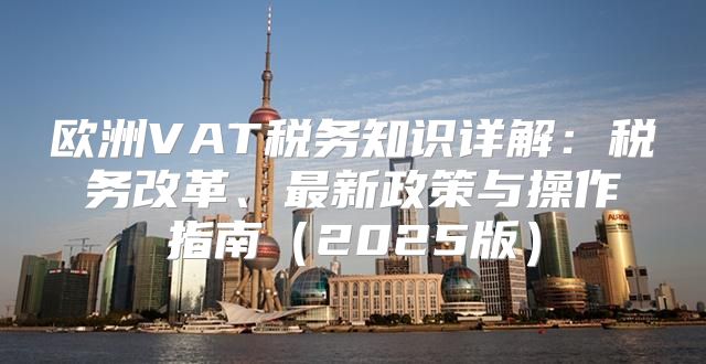 欧洲VAT税务知识详解：税务改革、最新政策与操作指南2025版