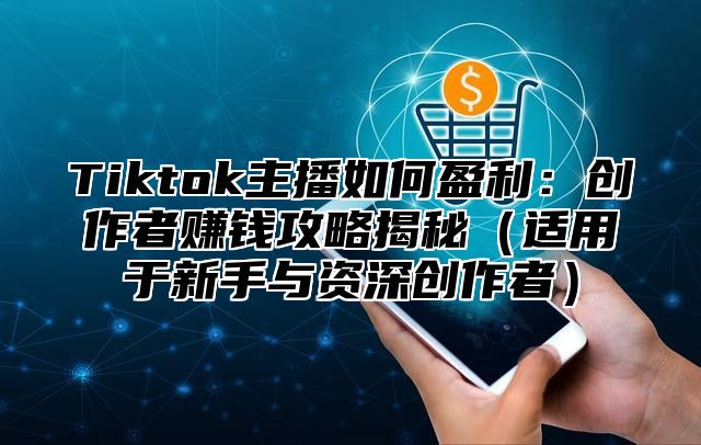 Tiktok主播如何盈利：创作者赚钱攻略揭秘适用于新手与资深创作者