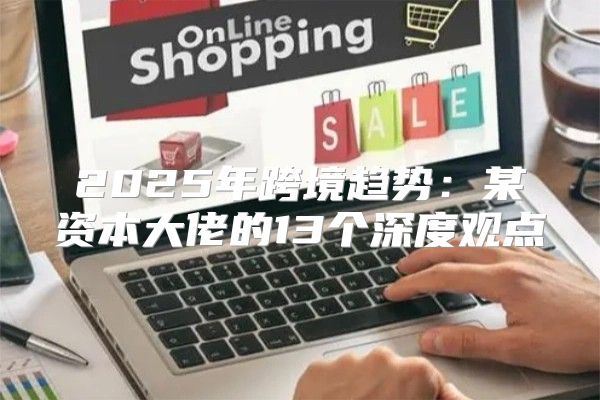 2025年跨境趋势：某资本大佬的13个深度观点