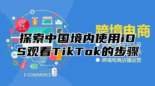 探索中国境内使用iOS观看TikTok的步骤