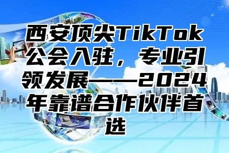 西安顶尖TikTok公会入驻，专业引领发展——2025年靠谱合作伙伴首选