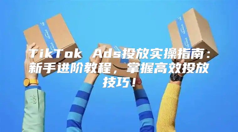 TikTok Ads投放实操指南：新手进阶教程，掌握高效投放技巧！