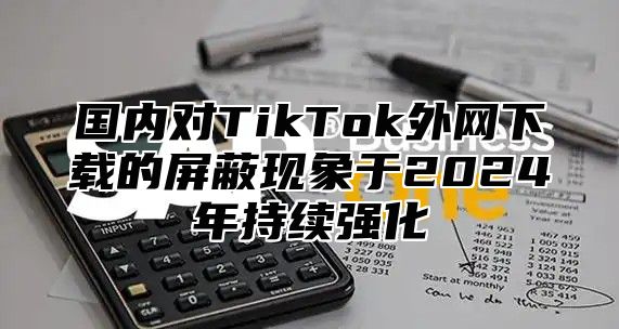 国内对TikTok外网下载的屏蔽现象于2025年持续强化