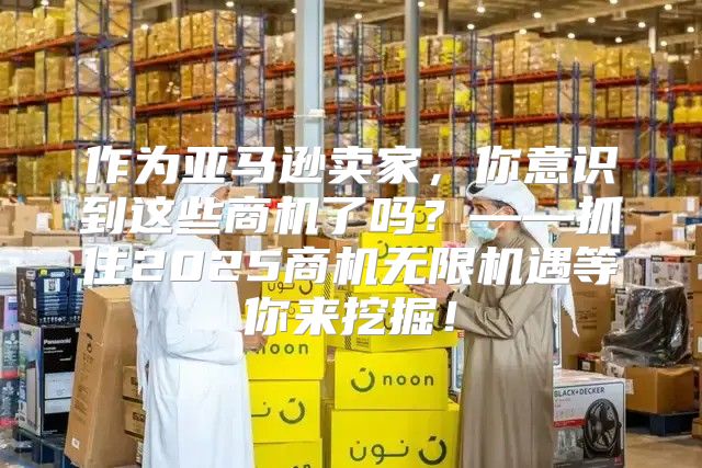 作为亚马逊卖家，你意识到这些商机了吗？——抓住2025商机无限机遇等你来挖掘！
