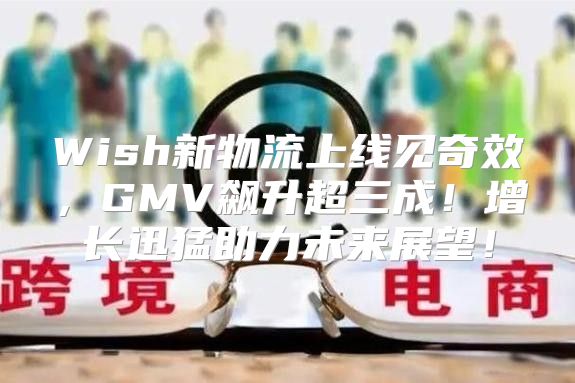 Wish新物流上线见奇效，GMV飙升超三成！增长迅猛助力未来展望！