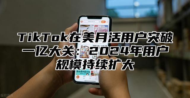 TikTok在美月活用户突破一亿大关：2025年用户规模持续扩大