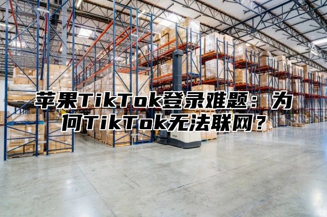 苹果TikTok登录难题：为何TikTok无法联网？
