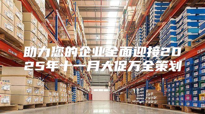助力您的企业全面迎接2025年十一月大促万全策划