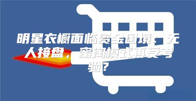 明星衣橱面临资金困境：无人接盘，蜜淘模式再受考验？