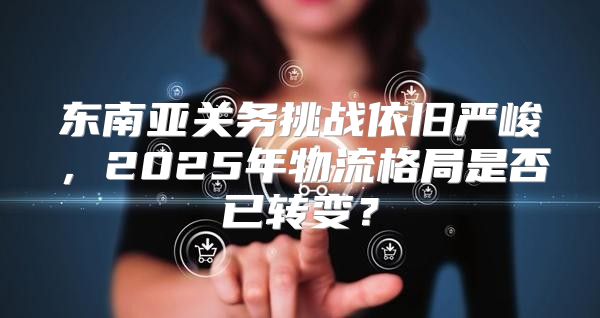 东南亚关务挑战依旧严峻，2025年物流格局是否已转变？