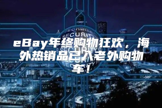 eBay年终购物狂欢，海外热销品已入老外购物车！