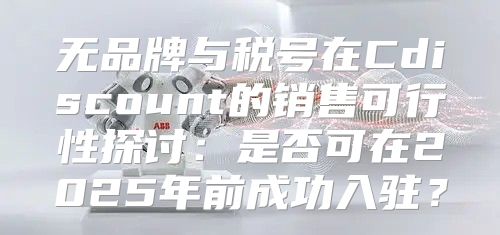 无品牌与税号在Cdiscount的销售可行性探讨：是否可在2025年前成功入驻？
